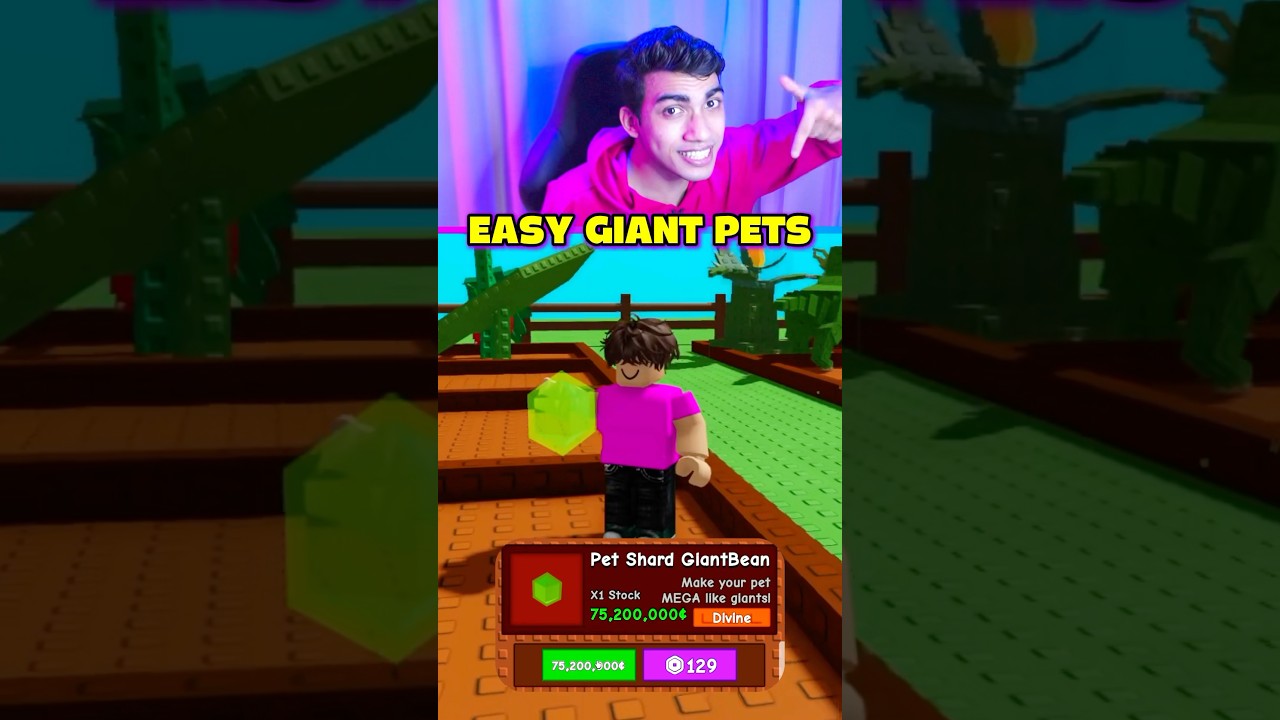 EASY GIANT PETS GROW A GARDEN 😱