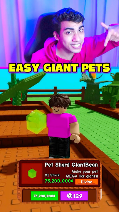 EASY GIANT PETS GROW A GARDEN 😱