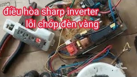 sửa máy lạnh sharp lổi chớp đèn vàng cục lạnh