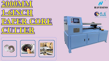 Semi Auto Paper Core Cutter Cardboard Paper Core Recutter Machine #papercoremakingmachine