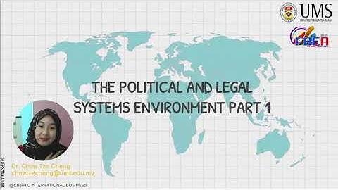 The legal-political environment, in international operations, includes which of the following?