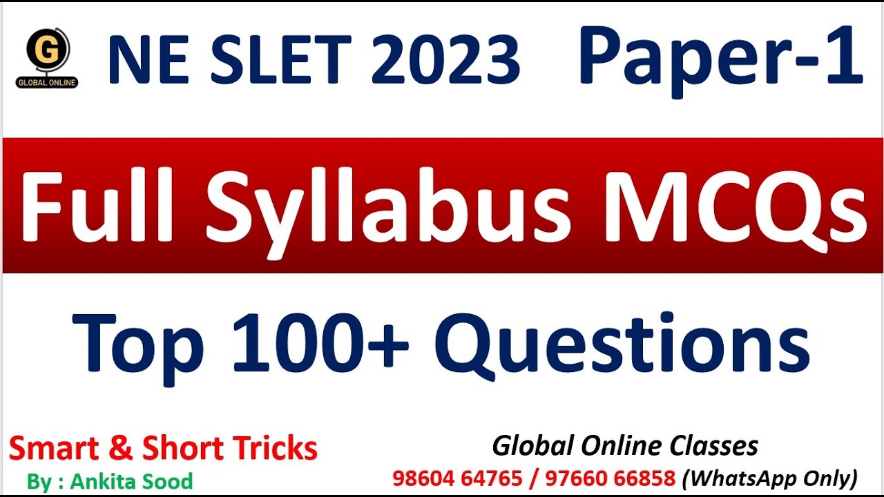 NE SLET Paper 1 Preparation NE SLET Paper 1 Full Syllabus Revision ne-slet-paper-1-preparation-ne-slet-paper-1-full-syllabus-revision