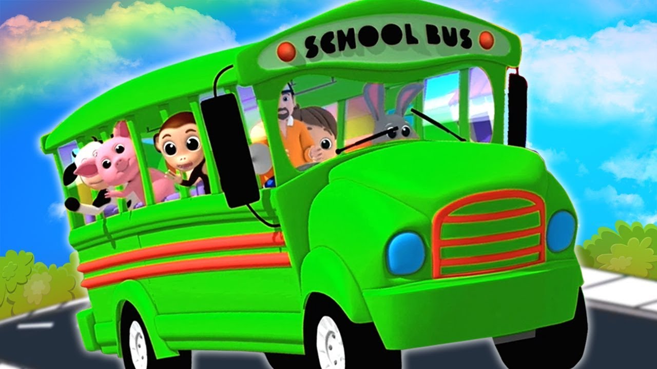 Колеса на автобусе | рифма для детей | детская поэма | Nursery Rhymes | The Wheels On The Bus