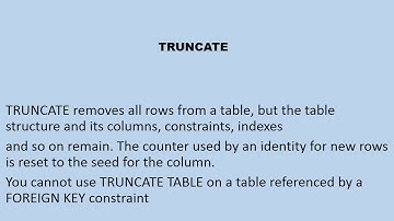 Delete vs TRUNCATE  05 Sql server Interview questions