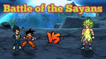 Goku & Vegeta VS Broly DBS in Jump Force Mugen