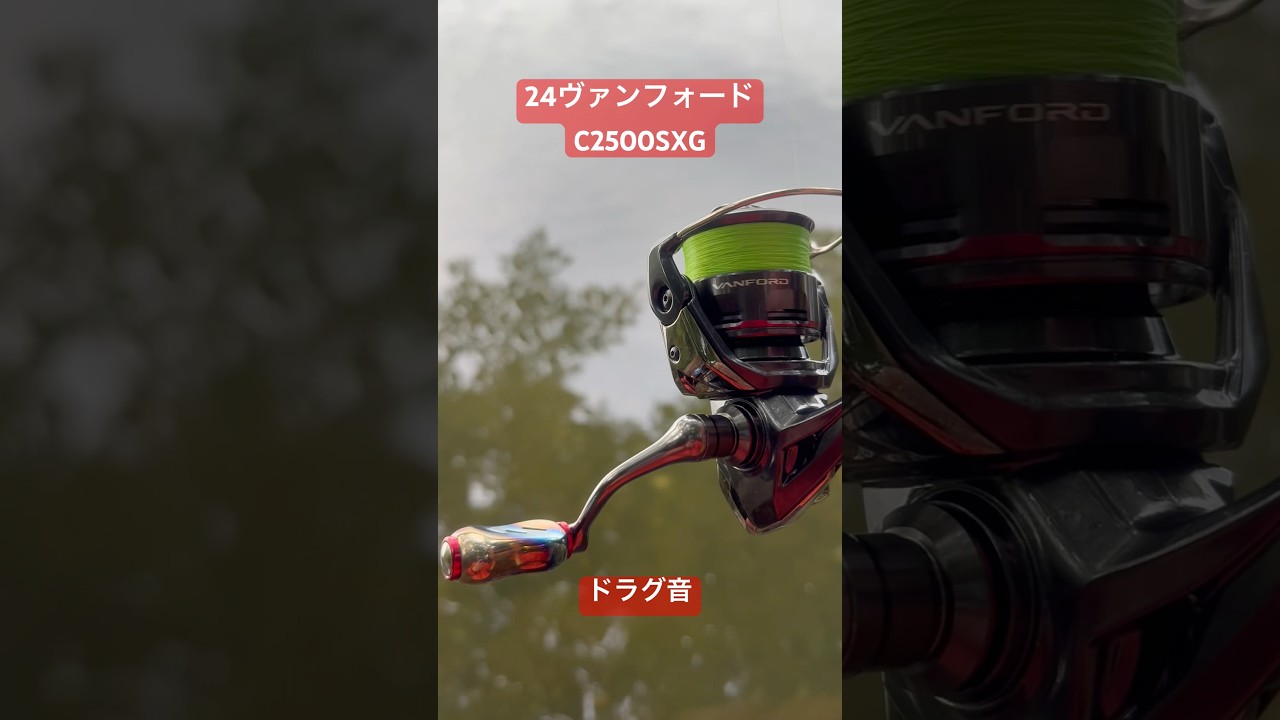 24ヴァンフォードC2500SXGドラグ音 #short #fishing - YouTube