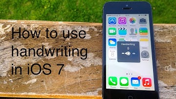How to use handwriting in iOS 7