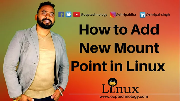 How to add new mount point in Linux