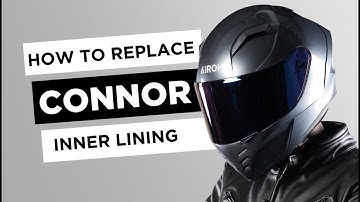 AIROH CONNOR FULL FACE HELMET INNER LINING ASSEMBLY AND DISASSEMBLY VIDEO TUTORIAL