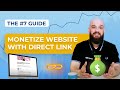 The #7 guide: Direct Link for website monetization