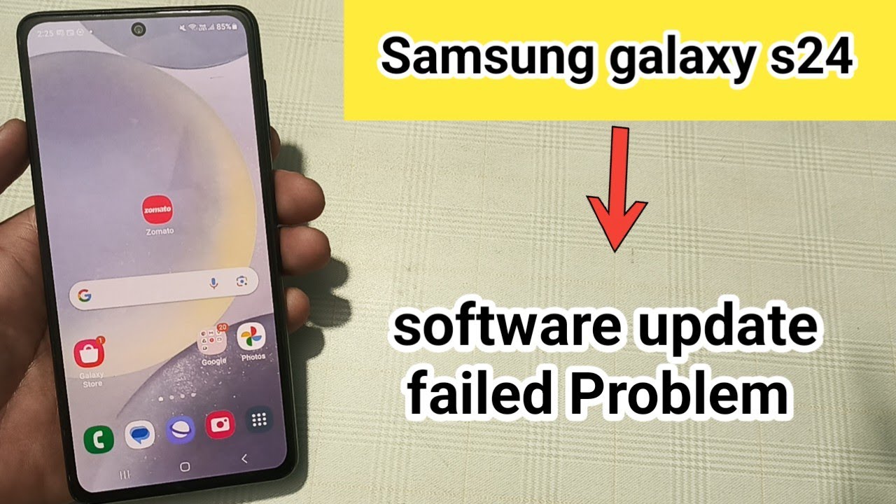 Samsung galaxy s24 mein software update failed problem kaise solve ...