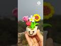 DIY idea ✅💡ভাইরাল সুপার ক্লে দিয়ে ফুলদানি তৈরি করলাম #youtubeshorts #diy #clay #diyideas #diycraft
