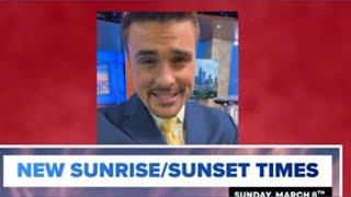 Daylight saving time sunset and sunrise times