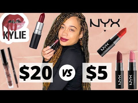 Видео: NYX Matte Lipstick Взбитая икра Обзор