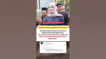 FIRASAT IIS DAHLIA SEBELUM MPOK ALPA MENINGGAL..! #masukberanda #beritaterkini #foryou #shorts