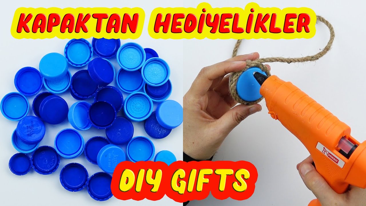 MAVİ KAPAKLARDAN HEDİYELİK MAGNET (Nikah, Nişan, Mevlüt Hediyelikleri) Gift Magnet From Plastic Caps