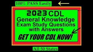 CDL GENERAL KNOWLEDGE TEST 2023 - 200+ Questions and Answers!! screenshot 3