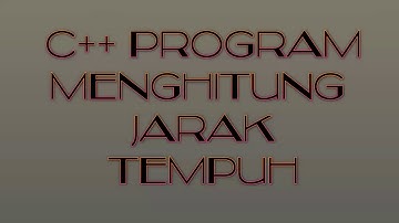 (C++) Program Menghitung Jarak Tempuh