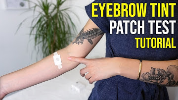 How To Do A Brow Tint and lash Tint Patch Test