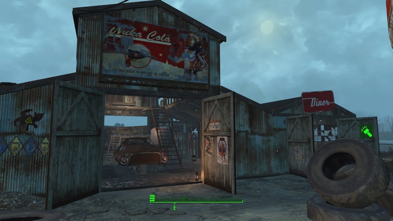 Fallout 4 Ep 145 Atom Cats garage - YouTube