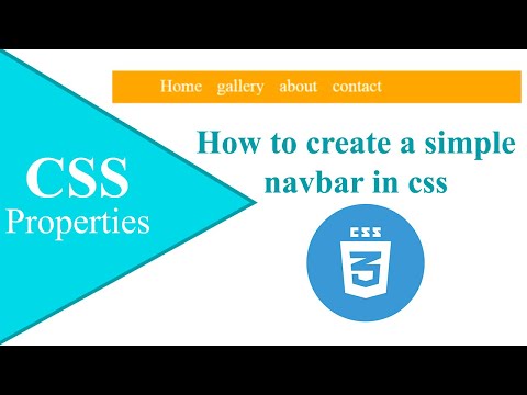 how to create a basic nav bar  / menu bar in html & css in urdu/hindi || css lists properties