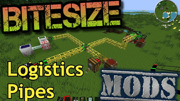 Bitesize Minecraft Mods Basic Logistics Pipe System