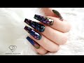 Easy Chameleon Ombre Chrome Nails for beginners. Rainbow Ombre Mirror Chrome Nail Art