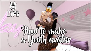 Second Life | HOW TO MAKE A YOUTH AVATAR!!😱