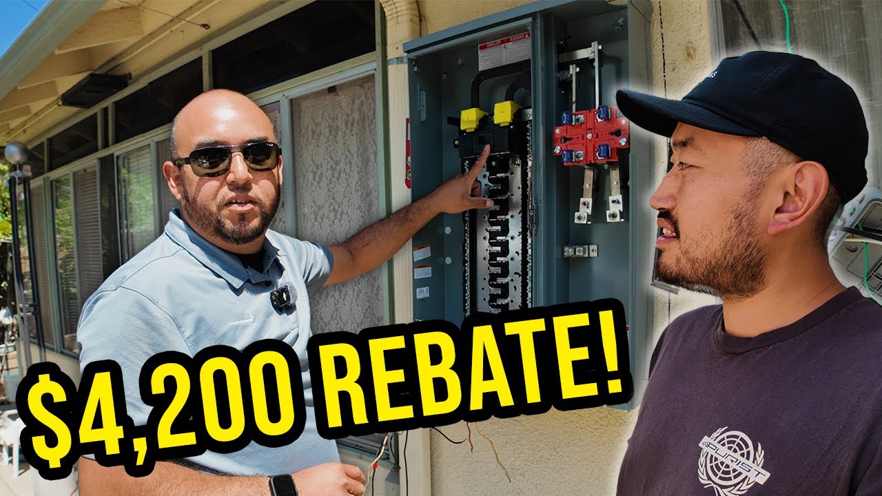 Как получить 4200 долларов США в SoCal на обновление панели и зарядное устройство для электромоби...