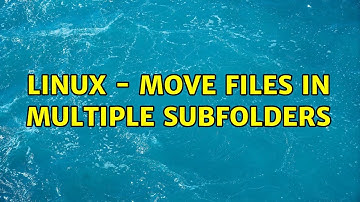 Linux - Move files in multiple subfolders