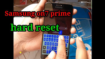 Samsung galaxy on7 prime pin pattern remove