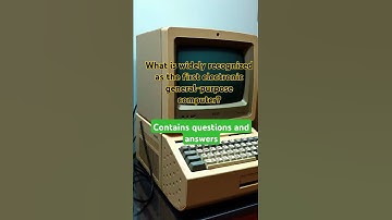 What is widely recognized as the first electronic general-purpose computer? #shorts #shortsviral