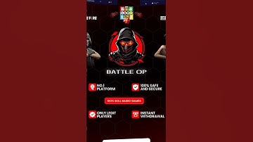 Battle OP Refer code free fire app tournament app