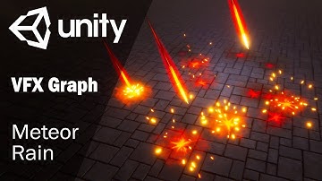 Unity VFX Graph - создание эффекта метеоритного дождя