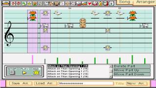 Attack on Titan OP 1 (進撃の巨人/Shingeki no Kyojin) on Mario Paint Composer