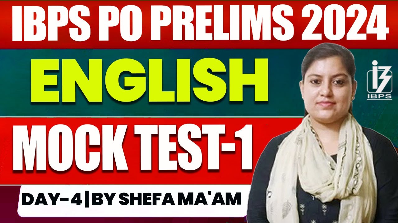IBPS PO Prelims 2024 | Mock Test| Exact Level Questions | English by ...