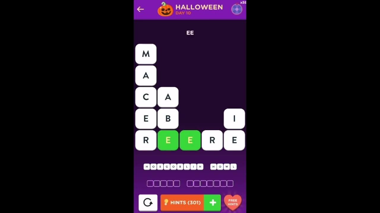 WordBrain 2 Halloween Event Day 10 October 24 2023 Answers, Solutions