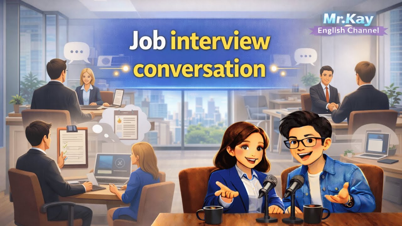 Practice English for job interviews | Learn everyday English conversations