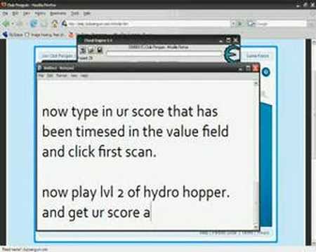 how to hack club penguin - cheat engine.