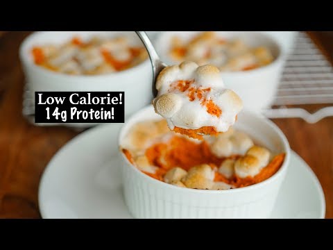 220 Calorie Protein Sweet Potato Casserole Recipe!