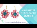 ARETES EN SOUTACHE CLASE 4 | Mini Curso | Manualidades Dayana | Tutorial de Zarcillos | Bisutería