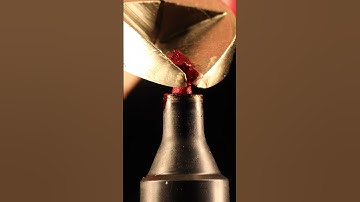 Macro Marvel: Cutting Red Marker Core with Precision! ✂️🔴 | Short Video