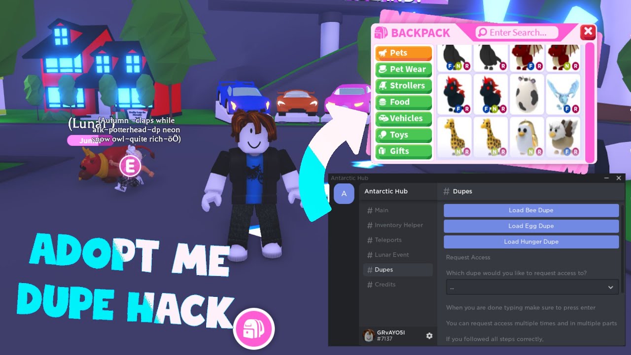 Admin Hack For Adopt Me Roblox Dupe Pets And Admin Commands Youtube - how to get admin commands in roblox adopt me