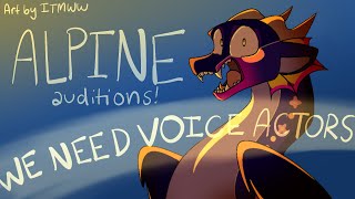 WE NEED VOICE ACTORS | RECAST AUDITIONS FOR ALPINE IN Tales of the Magical Islands!!