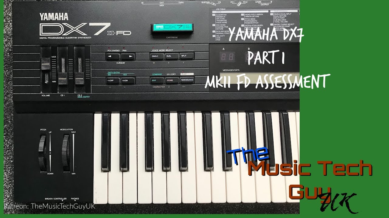Yamaha DX7 生福 part 1 kv-01 sounds patch - YouTube