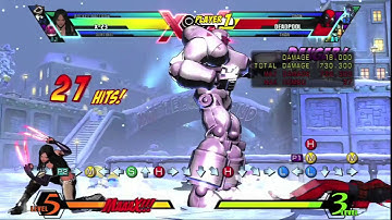 UMVC3 X-23 Combo 1Mill damage 2 Assist