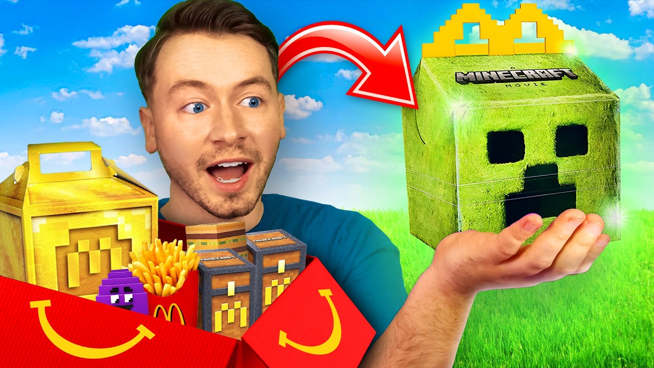 ICH öffne ALLE MINECRAFT HAPPY MEALS von MCDONALDS!!⛏️🍟