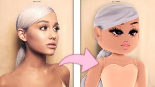 RE-CREATING ARIANA GRANDE'S ALBUM COVERS IN ROYALE HIGH! | Roblox