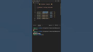 Print Cool Emojis With Python