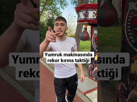 Yumruk makinasında rekor kırma taktiği #shorts